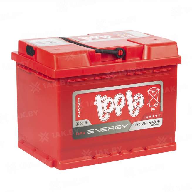 Аккумулятор TOPLA Energy (66 Ah) 620 A, 12 V Обратная, R+ L2 108066 2