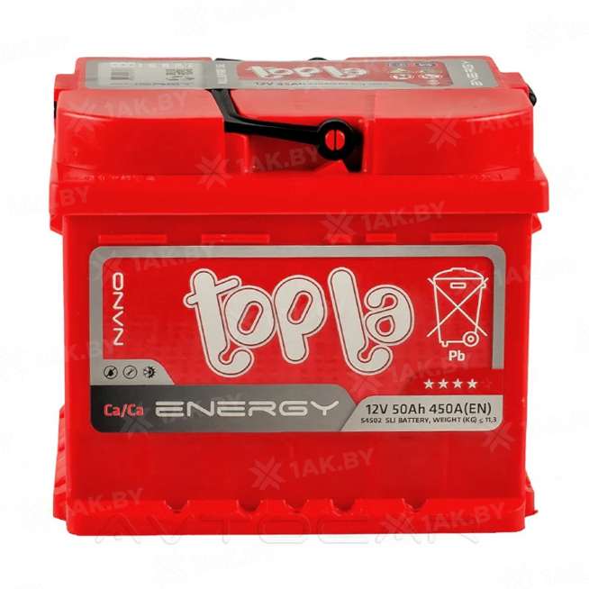 Аккумулятор TOPLA Energy (50 Ah) 450 A, 12 V Обратная, R+ L1 108050 0