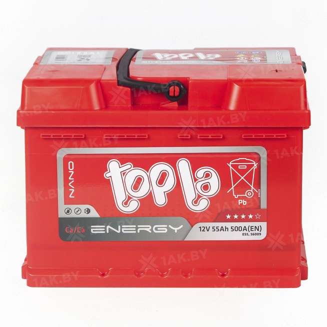 Аккумулятор TOPLA Energy (55 Ah) 500 A, 12 V Обратная, R+ LB2 108054 1