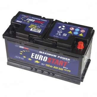 Аккумулятор EUROSTART Blue (100 Ah) 760 A, 12 V Обратная, R+ L5 EB1000SU 0