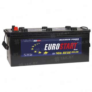 Аккумулятор EUROSTART Blue Professional (140 Ah) 850 A, 12 V Обратная, R+ D4 EB1404SU Аккумулятор EUROSTART Blue Professional (140 Ah) 850 A, 12 V Обратная, R+ D4 EB1404SU
