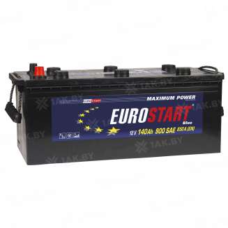 Аккумулятор EUROSTART Blue Professional (140 Ah) 850 A, 12 V Обратная, R+ D4 EB1404SU 0