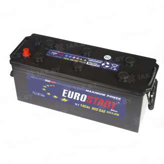 Аккумулятор EUROSTART Blue Professional (140 Ah) 850 A, 12 V Обратная, R+ D4 EB1404SU 1