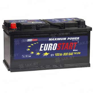 Аккумулятор EUROSTART Blue (100 Ah) 760 A, 12 V Прямая, L+ L5 EB1001SU 0