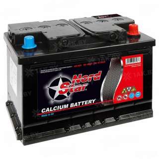 Аккумулятор NORD STAR (75 Ah) 720 A, 12 V Обратная, R+ L3 NOR-575 U0