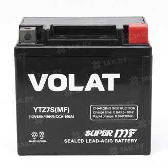 Аккумулятор VOLAT (6 Ah) 100 A, 12 V Обратная, R+ YTZ7S YTZ7S(MF) 0