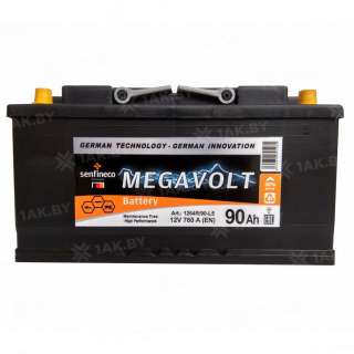 Аккумулятор MEGAVOLT (90 Ah) 760 A, 12 V Обратная, R+ L5 Аккумулятор MEGAVOLT (90 Ah) 760 A, 12 V Обратная, R+ L5