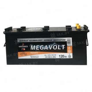 Аккумулятор MEGAVOLT (120 Ah) 900 A, 12 V Прямая, L+ D4 Аккумулятор MEGAVOLT (120 Ah) 900 A, 12 V Прямая, L+ D4