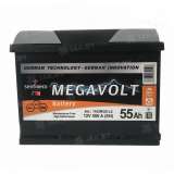 Аккумулятор MEGAVOLT (55 Ah) 500 A, 12 V Обратная, R+ L2