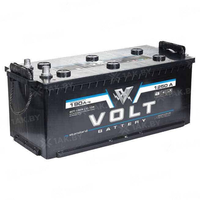 Аккумулятор VOLT Standard (190 Ah) 1250 A, 12 V Боковое расположение D5 0