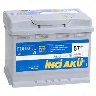 Аккумулятор INCI AKU Formula (57 Ah) 540 A, 12 V Обратная, R+ 0