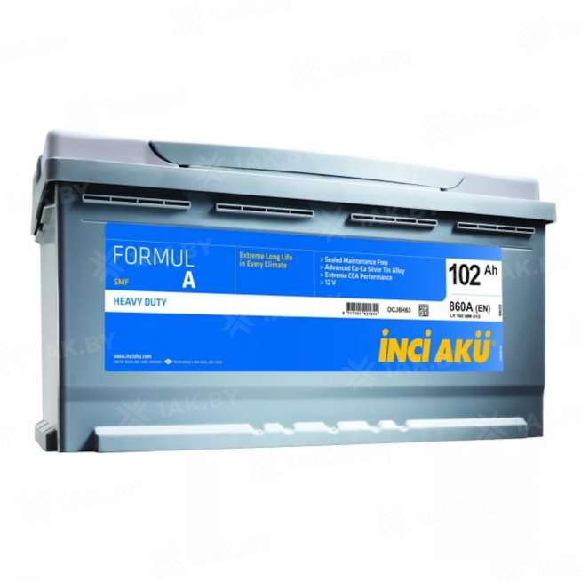 Аккумулятор INCI AKU Formula (102 Ah) 960 A, 12 V Обратная, R+ L5 0