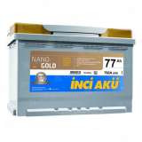 Аккумулятор INCI AKU Nano Gold (77 Ah) 760 A, 12 V Обратная, R+