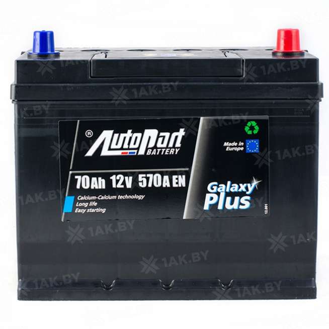 Аккумулятор AUTOPART GALAXY PLUS (70 Ah) 570 A, 12 V Обратная, R+ D26 0