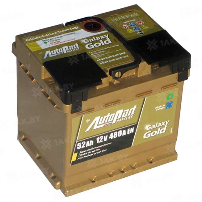 Аккумулятор AUTOPART GALAXY GOLD (52 Ah) 480 A, 12 V Обратная, R+ L1 0
