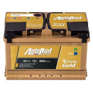 Аккумулятор AUTOPART GALAXY GOLD (82 Ah) 800 A, 12 V Обратная, R+ L3 Аккумулятор AUTOPART GALAXY GOLD (82 Ah) 800 A, 12 V Обратная, R+ L3