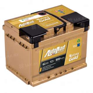 Аккумулятор AUTOPART GALAXY GOLD (62 Ah) 600 A, 12 V Обратная, R+ L2 Аккумулятор AUTOPART GALAXY GOLD (62 Ah) 600 A, 12 V Обратная, R+ L2