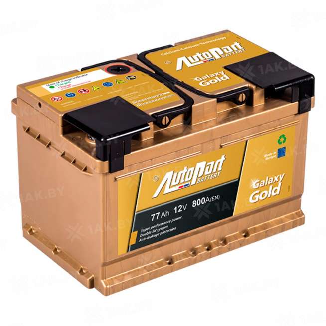 Аккумулятор AUTOPART GALAXY GOLD (77 Ah) 800 A, 12 V Обратная, R+ LB3 0
