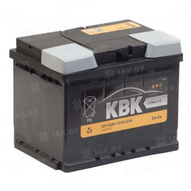 Аккумулятор KBK (60 Ah) 550 A, 12 V Обратная, R+ L2 0