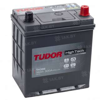 Аккумулятор TUDOR High Tech Japan (38 Ah) 300 A, 12 V Обратная, R+ B19 Аккумулятор TUDOR High Tech Japan (38 Ah) 300 A, 12 V Обратная, R+ B19