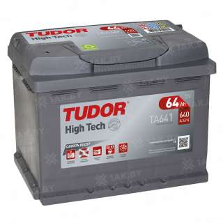 Аккумулятор TUDOR High Tech (64 Ah) 640 A, 12 V Прямая, L+ L2 Аккумулятор TUDOR High Tech (64 Ah) 640 A, 12 V Прямая, L+ L2