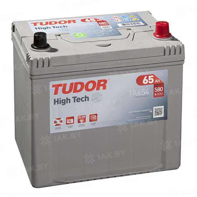 Аккумулятор TUDOR High Tech (65 Ah) 580 А, 12 V Обратная, R+ D23 0