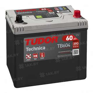 Аккумулятор TUDOR Technika (60 Ah) 390 A, 12 V Обратная, R+ D23 Аккумулятор TUDOR Technika (60 Ah) 390 A, 12 V Обратная, R+ D23