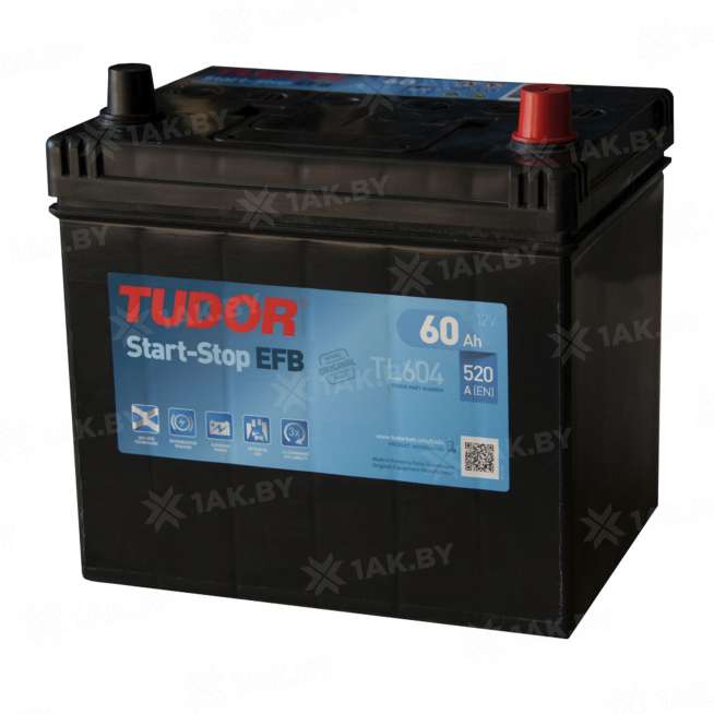 Аккумулятор TUDOR Start-Stop EFB (60 Ah) 520 A, 12 V Обратная, R+ D23 0