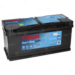 Аккумулятор TUDOR Start-Stop AGM (105 Ah) 950 A, 12 V Обратная, R+ L6 Аккумулятор TUDOR Start-Stop AGM (105 Ah) 950 A, 12 V Обратная, R+ L6