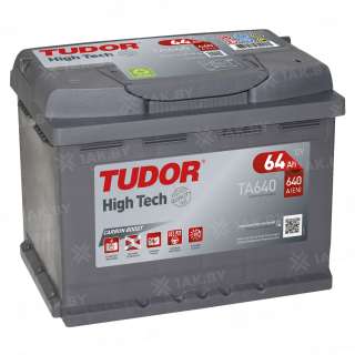 Аккумулятор TUDOR High Tech (64 Ah) 640 A, 12 V Обратная, R+ L2 Аккумулятор TUDOR High Tech (64 Ah) 640 A, 12 V Обратная, R+ L2