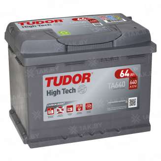 Аккумулятор TUDOR High Tech (64 Ah) 640 A, 12 V Обратная, R+ L2 0