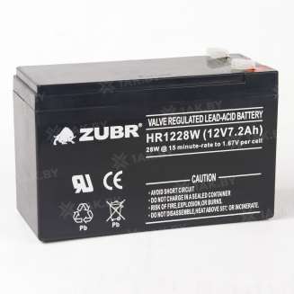 Аккумулятор ZUBR (7.2 Ah,12 V) AGM 151х98х94 2.5 кг 2