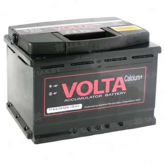 Аккумулятор VOLTA (77 Ah) 720 A, 12 V Прямая, L+ L3 Аккумулятор VOLTA (77 Ah) 720 A, 12 V Прямая, L+ L3