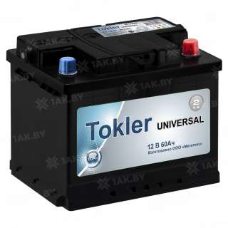 Аккумулятор TOKLER (60 Ah) 480 A, 12 V Обратная, R+ L2 Аккумулятор TOKLER (60 Ah) 480 A, 12 V Обратная, R+ L2