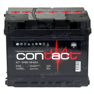 Аккумулятор TUNGSTONE Contact (55 Ah) 420 A, 12 V Обратная, R+ L2