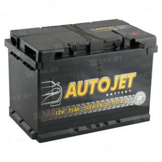 Аккумулятор AUTOJET (75 Ah) 540 A, 12 V Обратная, R+ L3 Аккумулятор AUTOJET (75 Ah) 540 A, 12 V Обратная, R+ L3