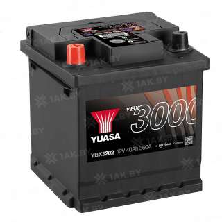 Аккумулятор YUASA (40 Ah) 360 A, 12 V Прямая, L+ L0 Аккумулятор YUASA (40 Ah) 360 A, 12 V Прямая, L+ L0
