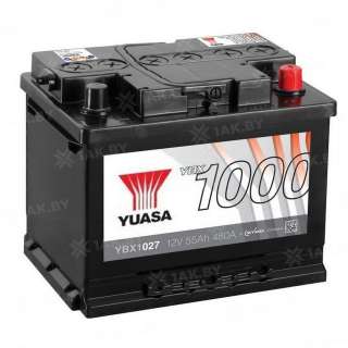 Аккумулятор YUASA (55 Ah) 480 A, 12 V Обратная, R+ L2 Аккумулятор YUASA (55 Ah) 480 A, 12 V Обратная, R+ L2