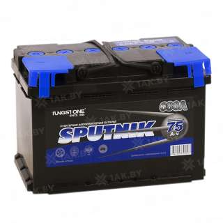 Аккумулятор SPUTNIK (75 Ah) 680 A, 12 V Обратная, R+ L3 Аккумулятор SPUTNIK (75 Ah) 680 A, 12 V Обратная, R+ L3