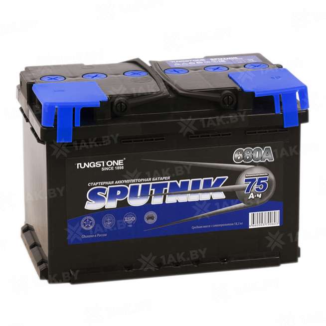 Аккумулятор SPUTNIK (75 Ah) 680 A, 12 V Обратная, R+ L3 0