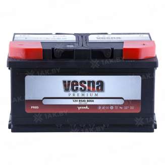 Аккумулятор VESNA Premium (85 Ah) 800 A, 12 V Обратная, R+ LB4 0