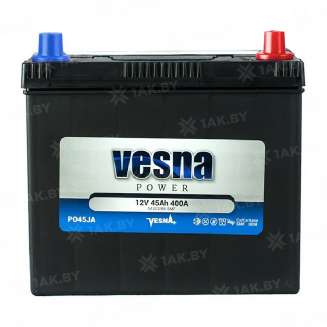 Аккумулятор VESNA ASIA (45 Ah) 400 A, 12 V Обратная, R+ B24 0