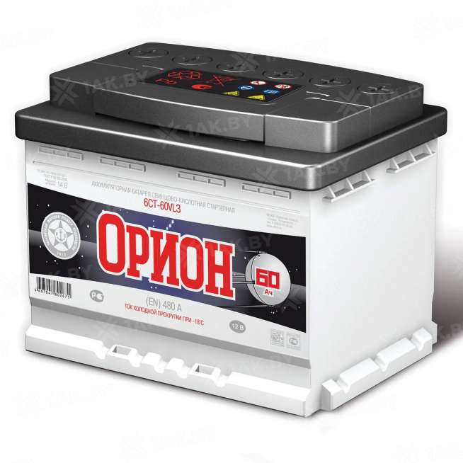 Аккумулятор ORION (60 Ah) 480 A, 12 V Обратная, R+ L2 0