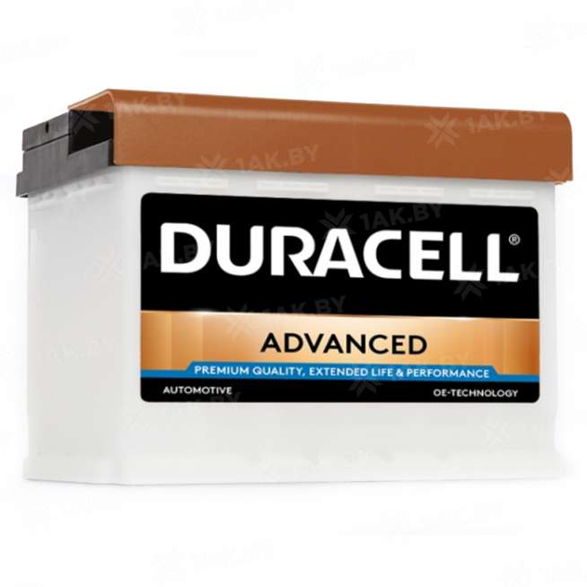 Аккумулятор DURACELL (63 Ah) 600 A, 12 V Обратная, R+ L2 DA63 0