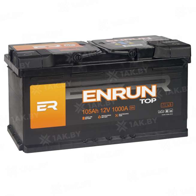 Аккумулятор ENRUN TOP (105 Ah) 1000 A, 12 V Обратная, R+ L5 EN1050P 2