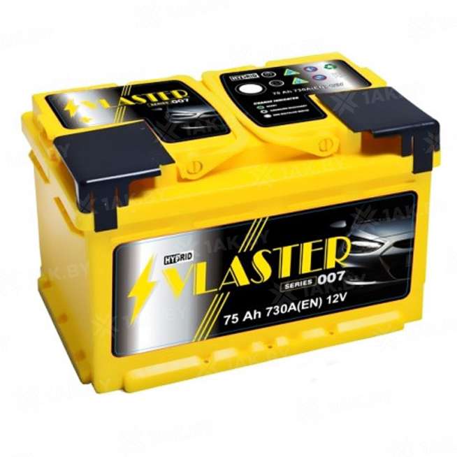 Аккумулятор VLASTER HYBRID PREMIUM (75 Ah) 730 A, 12 V Прямая, L+ L3 0