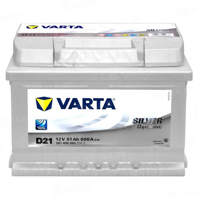 Аккумулятор VARTA Silver Dynamic (61 Ah) 600 A, 12 V Обратная, R+ LB2 561400 0
