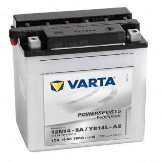 Аккумулятор для мотоцикла Varta Powersports (14 Ah) 210 A, 12 V Прямая, L+ YB14L-A2 514011014-549662 Аккумулятор для мотоцикла Varta Powersports (14 Ah) 210 A, 12 V Прямая, L+ YB14L-A2 514011014-549662