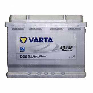 Аккумулятор VARTA Silver Dynamic (63 Ah) 610 А, 12 V Прямая, L+ 563401 0