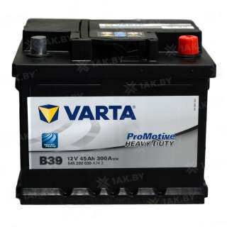 Аккумулятор VARTA PROMOTIVE BLACK (45 Ah) 300 A, 12 V Обратная, R+ LB1